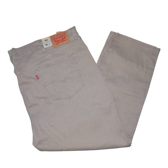 Levis 511 Men's Size 54x32 Slim Fit Jeans Stretch Denim Beige/Tan NWT